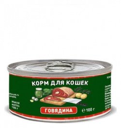 Solid Natura Holistic Говядина влажный корм для кошек жестяная банка 0,1 кг