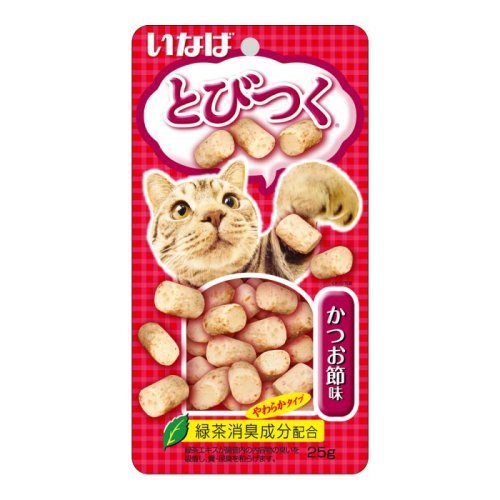 INABA Tobitsuku лакомство запеченное для кошек со вкусом кацуобуси 25г