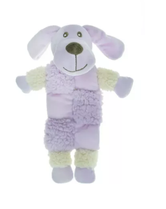 AROMADOG Игрушка для собак Собачка 20 см с 3 пищалками сиреневая