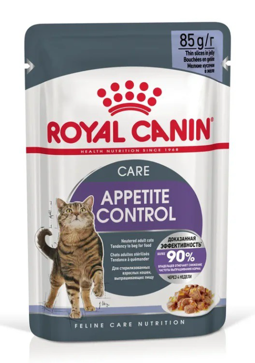 Корм для кошек консерв. Royal Canin Аппетайт контр кэа желе, 85г