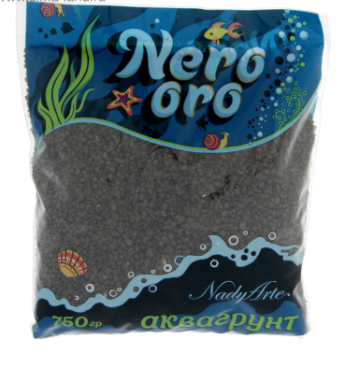 Грунт для аквариума Nero Oro 1-3 мм, мелкая, 750 г   1679685