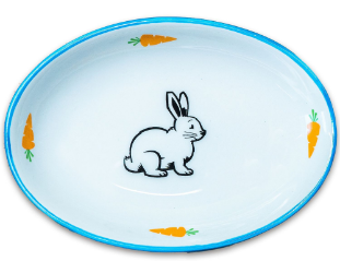 Миска Mr.Kranch для грызунов Зайчик 90 мл голубая