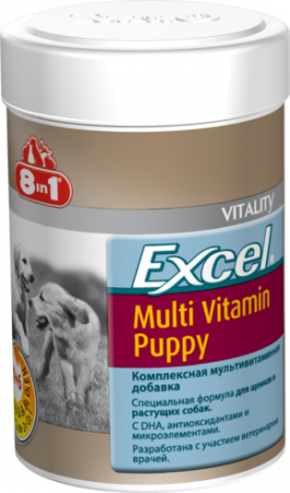 ВИТАМИНЫ "8 В 1" Д/ЩЕНКОВ 100т 108634 (Д/ПРАВИЛЬНОГО РОСТА, ЗДОРОВОГО РАЗВИТИЯ)