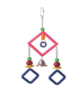 КЕША ИГРУШКА Д/ПТИЦ SF-3113 ТРИ ТРЕУГОЛЬНИКА 28см