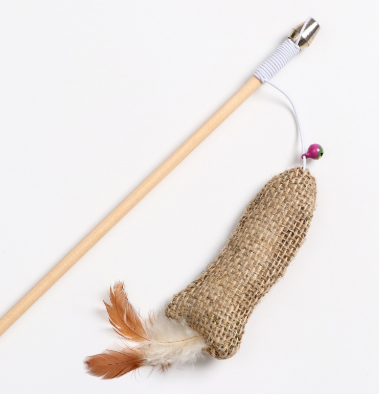 Дразнилка МЫШЬ с перьями