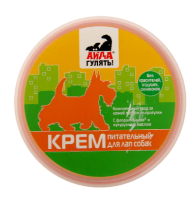 Крем питательный л/лап соб."Айда гулять" 120г