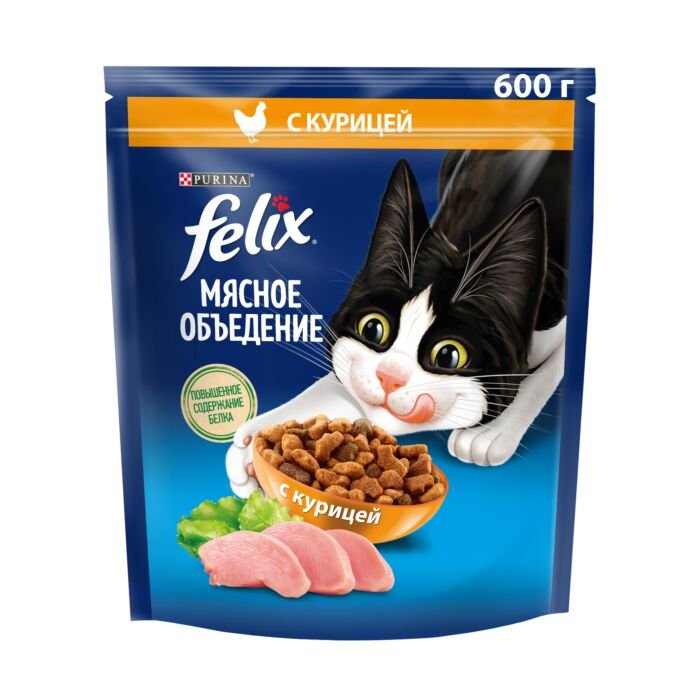 FELIX Мясное объедение Курица 600г