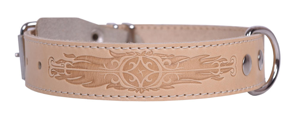 Ошейник 35 короткий тисненый