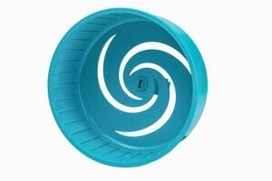 ZooM Колесо д/грызунов HYPNO литое без подставки D140 (полистирол) бирюзовое