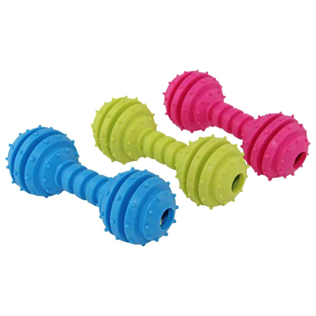 Игрушка д/собак Гантель 20х7см микс 10922-7443