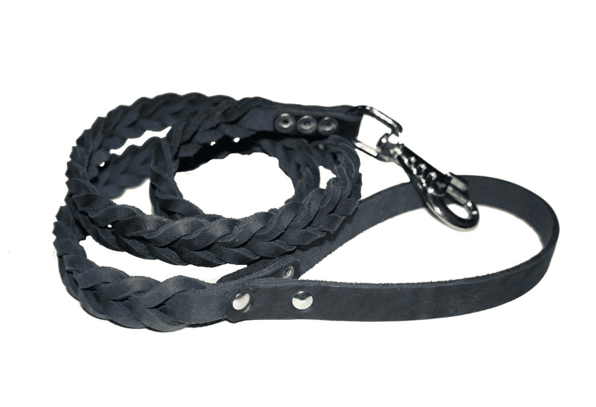 Поводок (Аркон) черный 12мм*120см плетеный