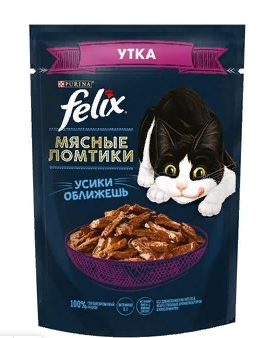 FELIX Мясные ломтики Утка 75г