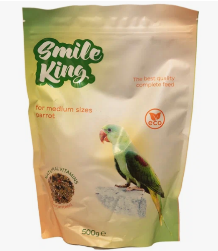 Корм для средних попугаев Smile King 500г