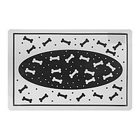 Коврик под миску эконом "Косточки", 43 х 28 см   2858963