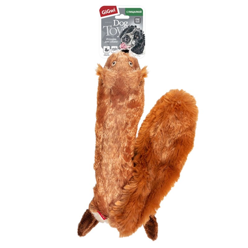 75012 Белка с 2-мя пищалками/ткань,пластик