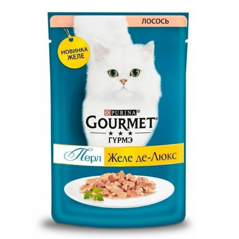 GOURMET ПЕРЛ Желе де-Люкс Лосось 75г