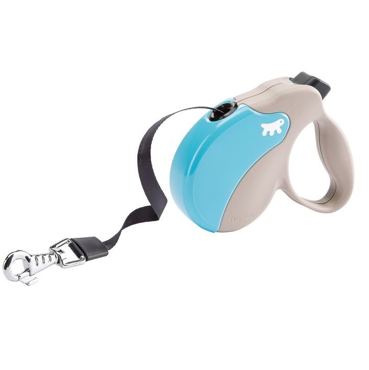 Рулетка AMIGO LARGE (лента) со сменной крышкой корпуса, бежево-голубая