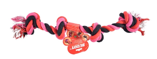 ИГРУШКА "ВЕРЕВКА ЦВЕТНАЯ С 2-мя УЗЛАМИ" R0038 (К-Й)