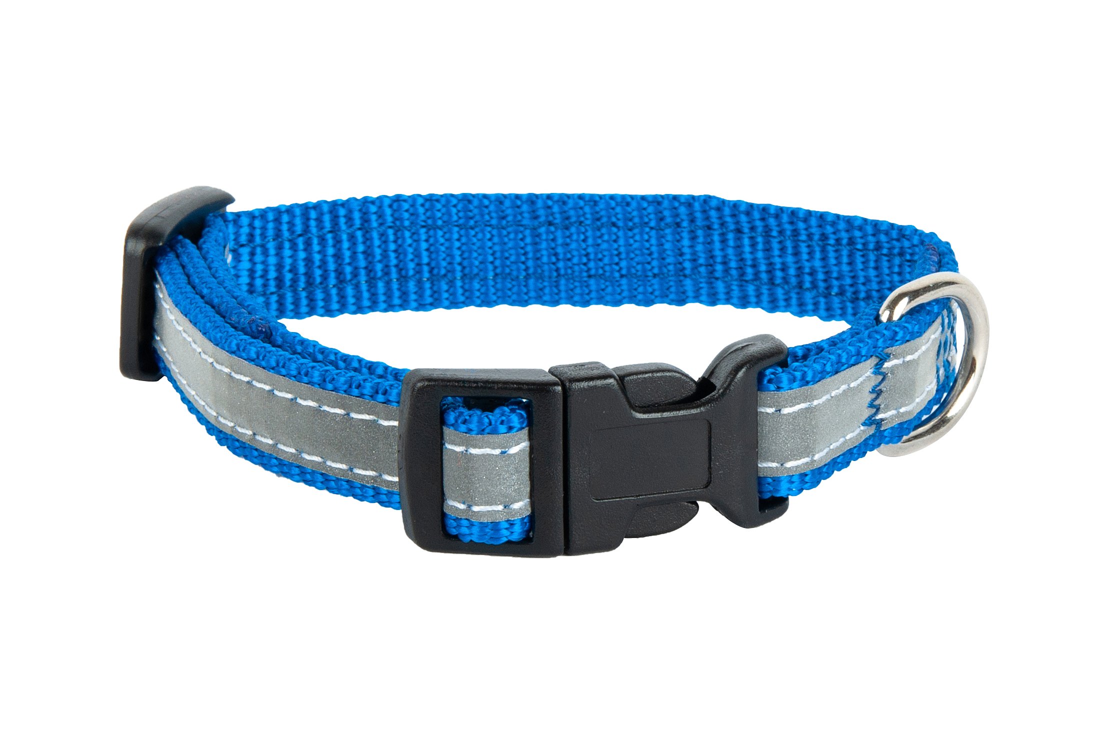 Ошейник синий светоотражающая лента 1,5 см DV06150102