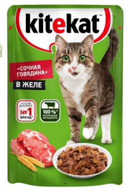 Китекат пауч Говяд в желе 85г