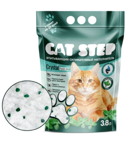 CAT STEP Cristal fresh Mint 3.8 л