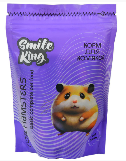 Корм для хомяка Smile King 400г полнорационный
