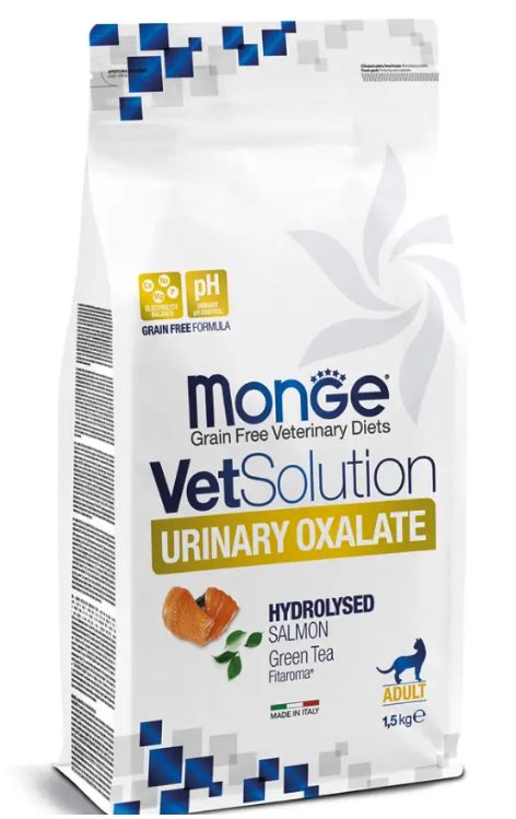 Диетический корм Monge VetSolution Cat Urinary Oxalate Уринари Оксалат для кошек при заболеваниях мо