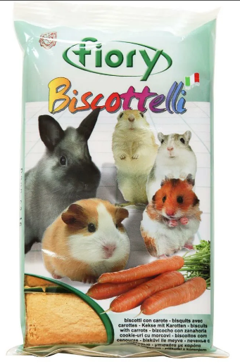 FIORY бисквиты для грызунов Biscottelli с морковью 35 г