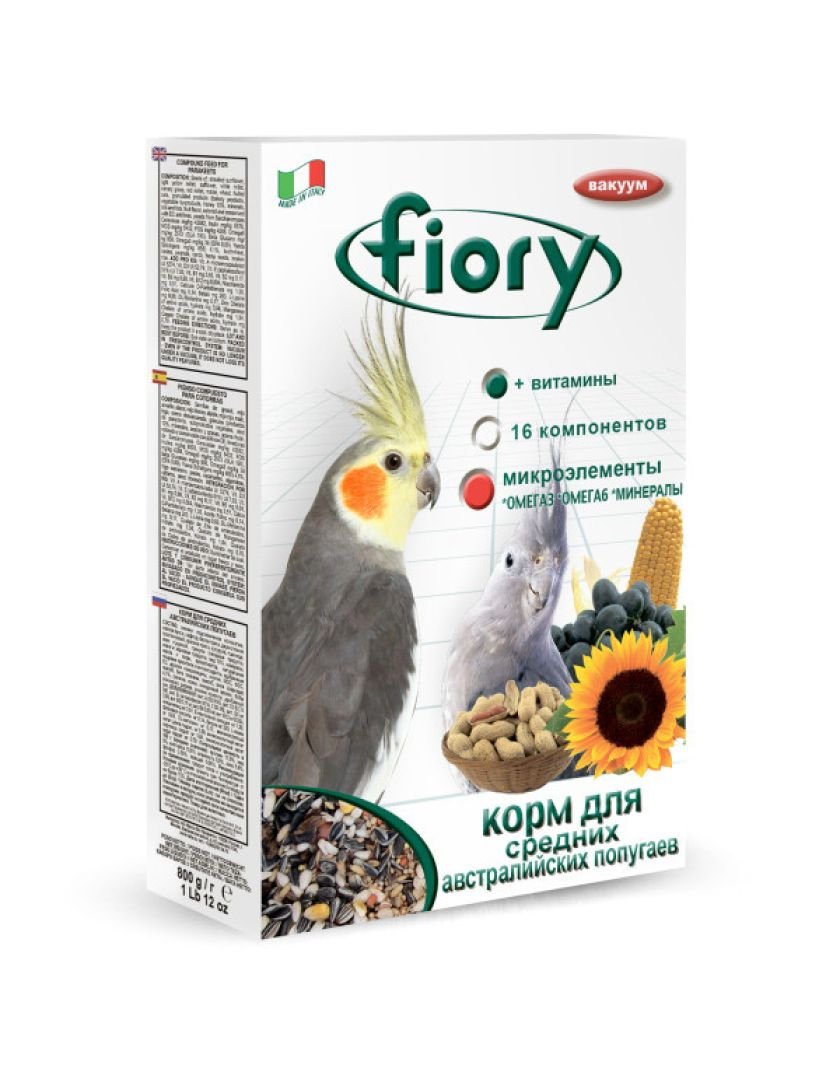 FIORY корм для средних Австралийских попугаев Parrocchetti Australian 800 г