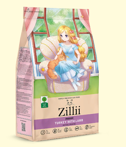 Зилли д/кош Indoor Индейка с ягненком 400гр