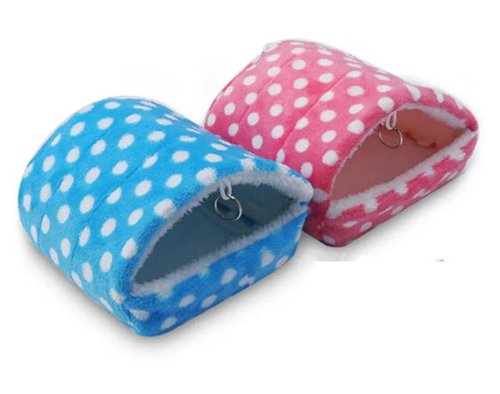 Домик для хомяка флис в горох цвет в асс