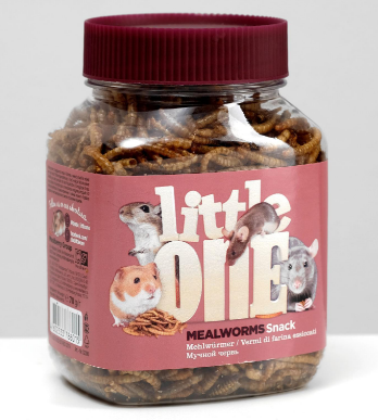 ЛАКОМСТВО "LITTLE ONE" МУЧНОЙ ЧЕРВЬ Д/ВСЕЯДНЫХ ГРЫЗУНОВ 70г 6015