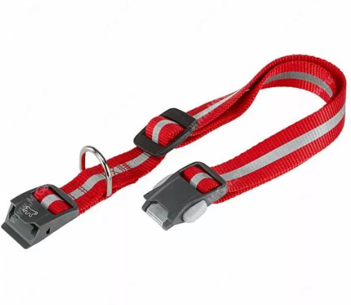 Ошейник CLUB REFLEX C25/70 красный, со светоотражающей полоской