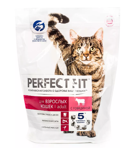 ПЕРФЕКТ ФИТ С/К Д/КОШ С ГОВЯДИНОЙ 650г