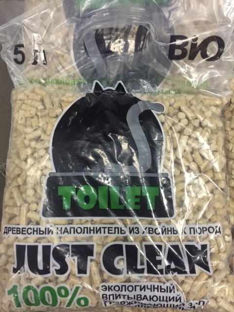 Древесный наполнитель 5 л (пеллета)