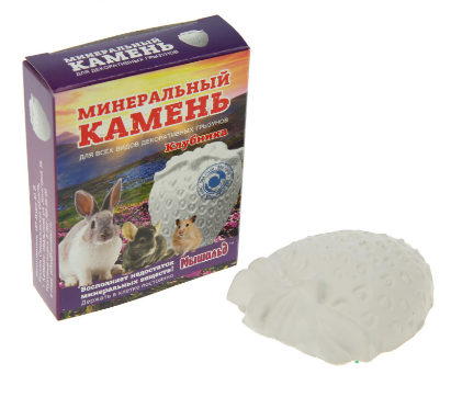 МИНЕРАЛЬНЫЙ КАМЕНЬ Д/ГРЫЗУНОВ "КЛУБНИКА" КОРОБКА 50г