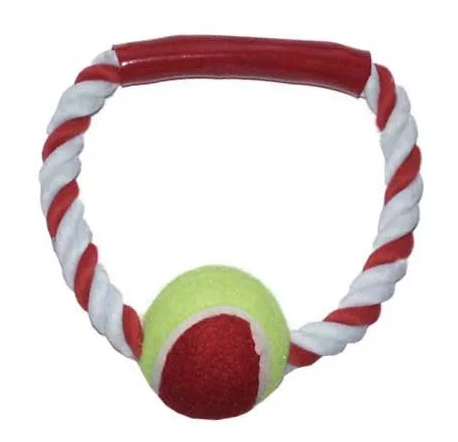 ИГРУШКА "АПОРТ С РУЧКОЙ КОЛЬЦО С МЯЧОМ" R1068 (К-Й)