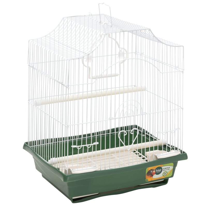 Клетка 1002  для птиц, эмаль, 300*230*390мм,  Triol