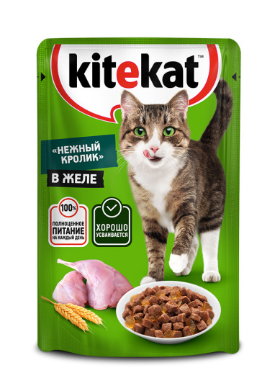 Китекет пауч с кроликом в желе 85 гр