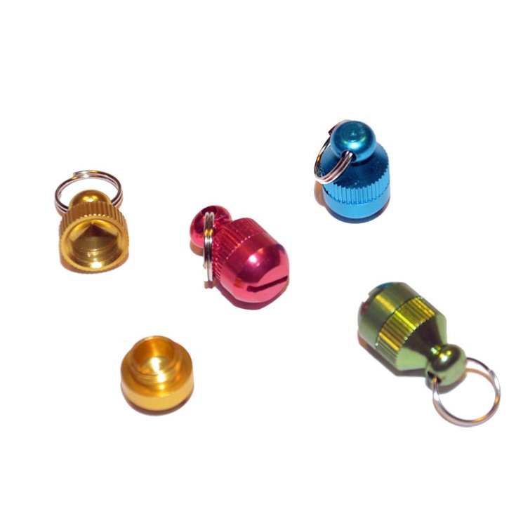 Адресник - капсула цвет(алюмин) 15мм JB-2003