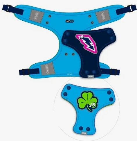 Шлейка для собак JOYSER Walk Soft Hamess L голубая