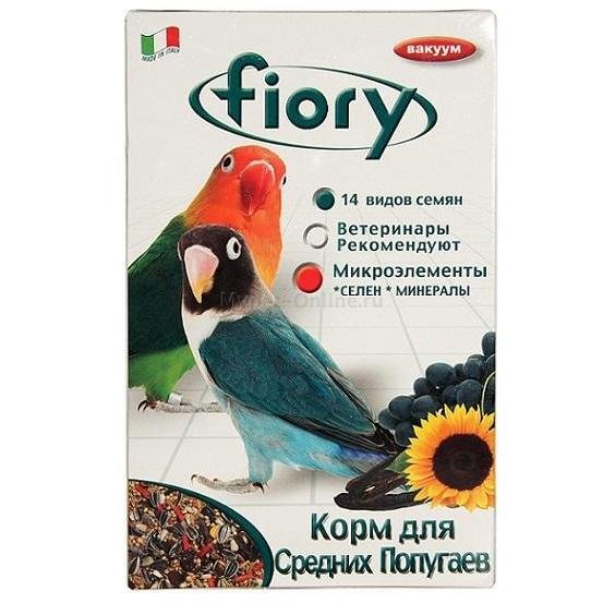 FIORY корм для средних попугаев Parrocchetti African 800 г