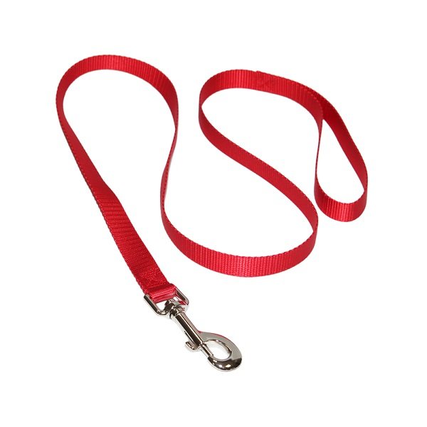 Поводок нейлоновый PRIDE, цвет красный , 2,5см*180см