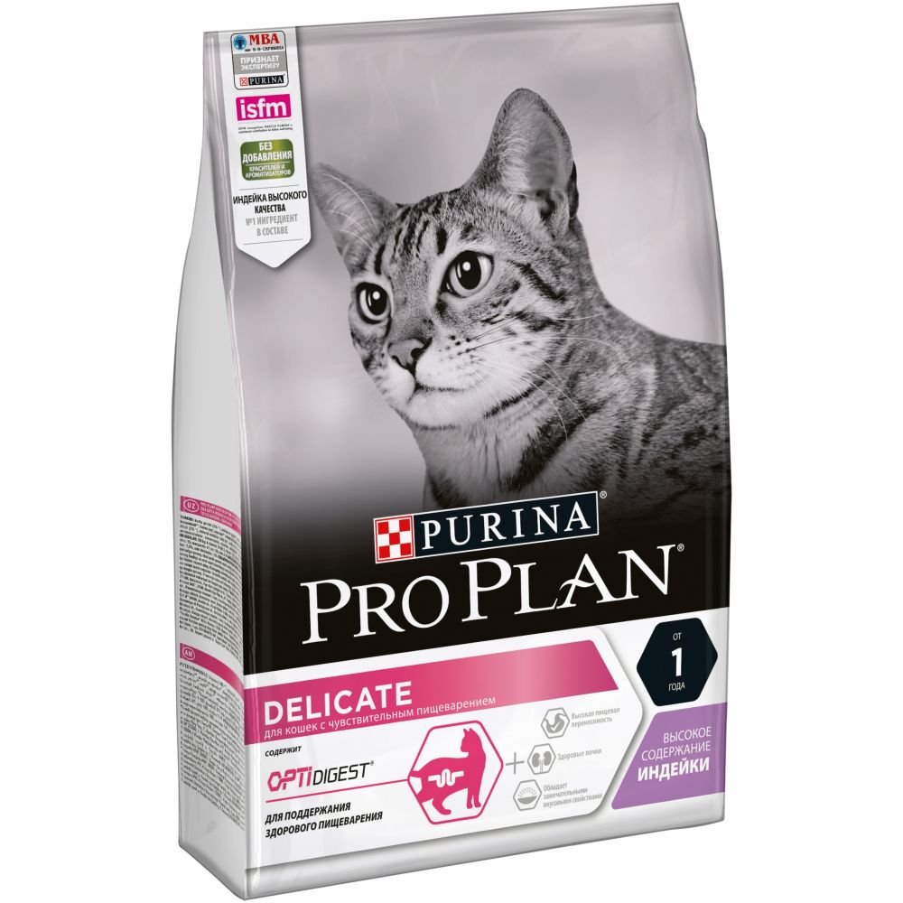 PRO PLAN Cat д/чув пищев Индейка 400г