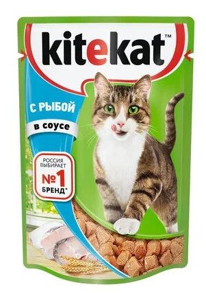 Китекат пауч рыба в соусе 85г
