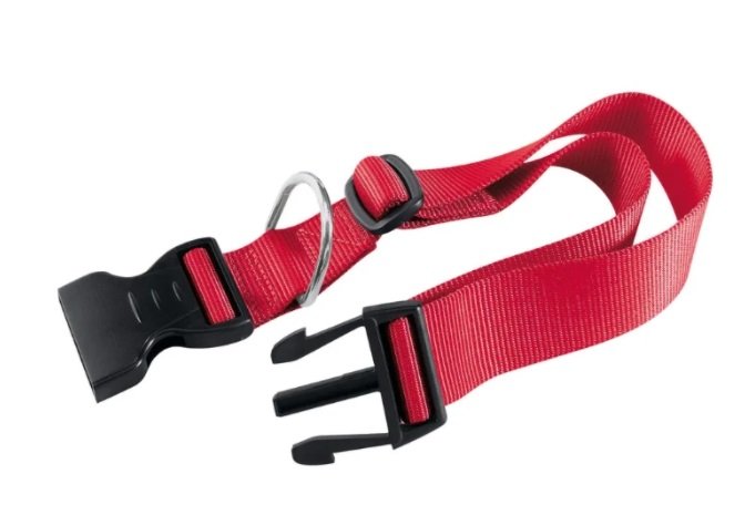 Ошейник (Ferplast) "Club" 25мм*45см, нейлон с метал.застеж.красный