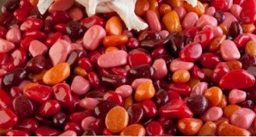 Грунт (Лаурон) галька красный 0.8кг (ф 5-10)