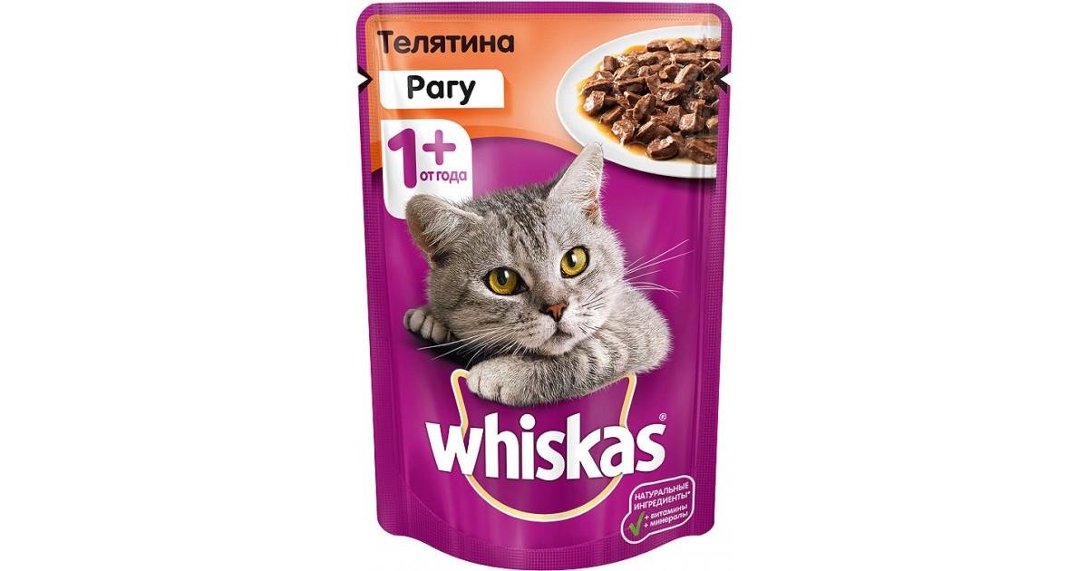 Вискас рагу телятина 85г.