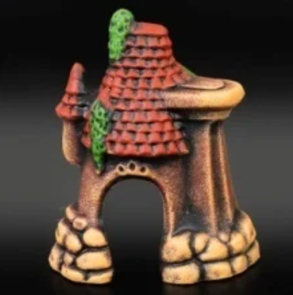 Аквадекор-грот для аквариума К-52 Домик с колонной