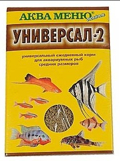 СУХОЙ КОРМ "АКВА-МЕНЮ УНИВЕРСАЛ-2" ДЛЯ РЫБ 30г